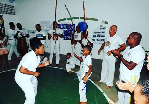 Capoeira na Educação da Escola Aberta do Calabar